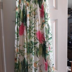 Full length floral skirt
